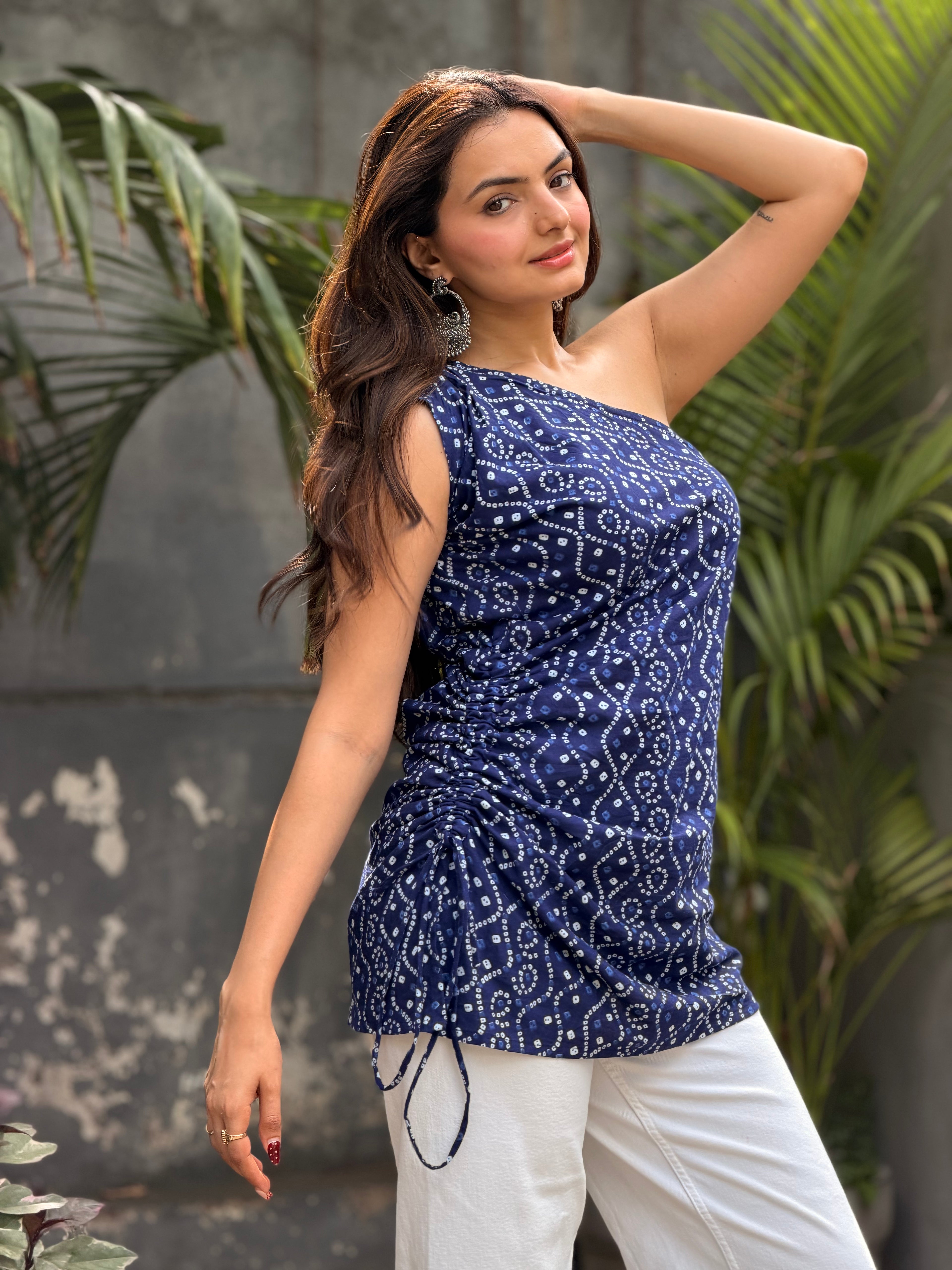 Blue Bloom Top