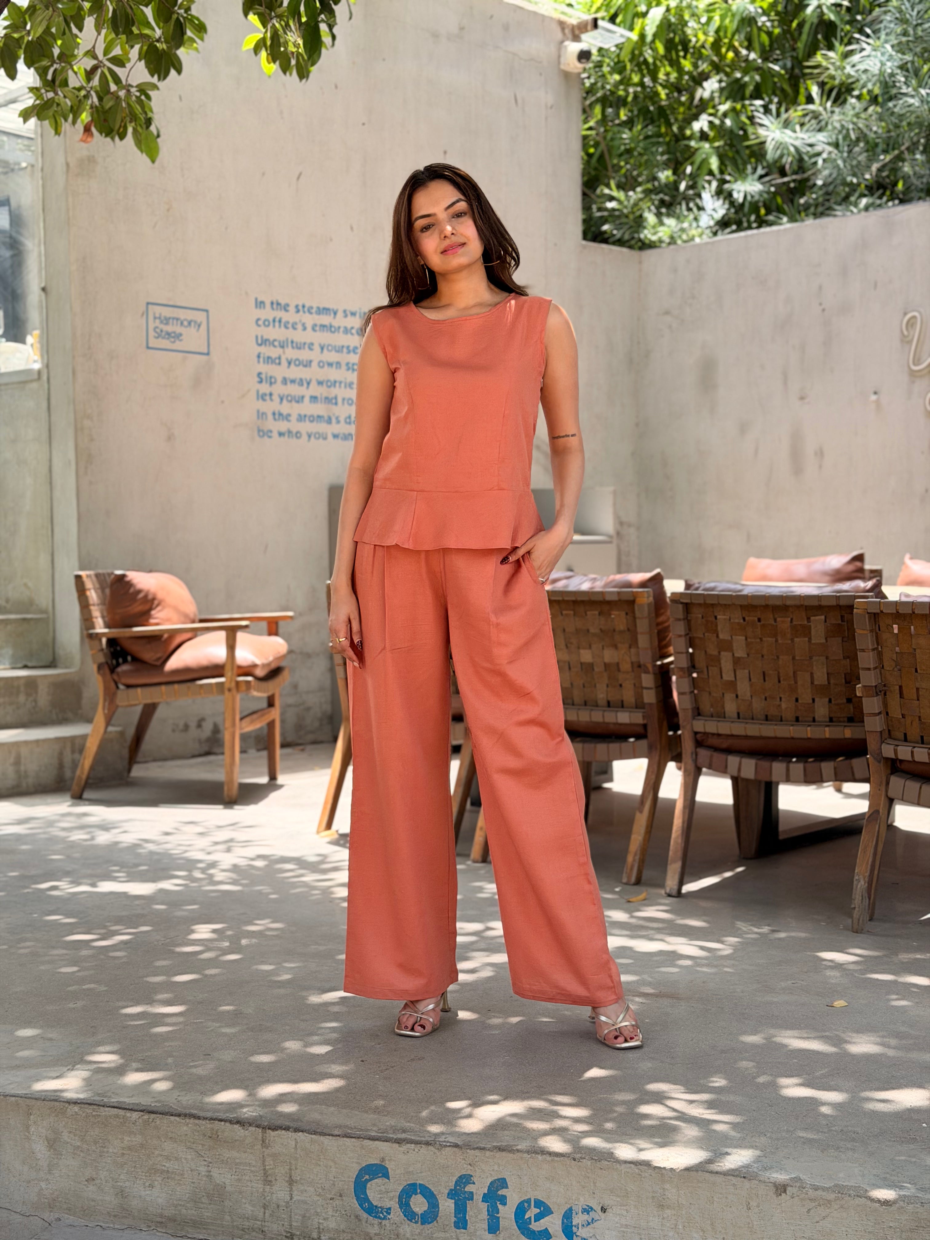 Modern Muse Orange Co-ord