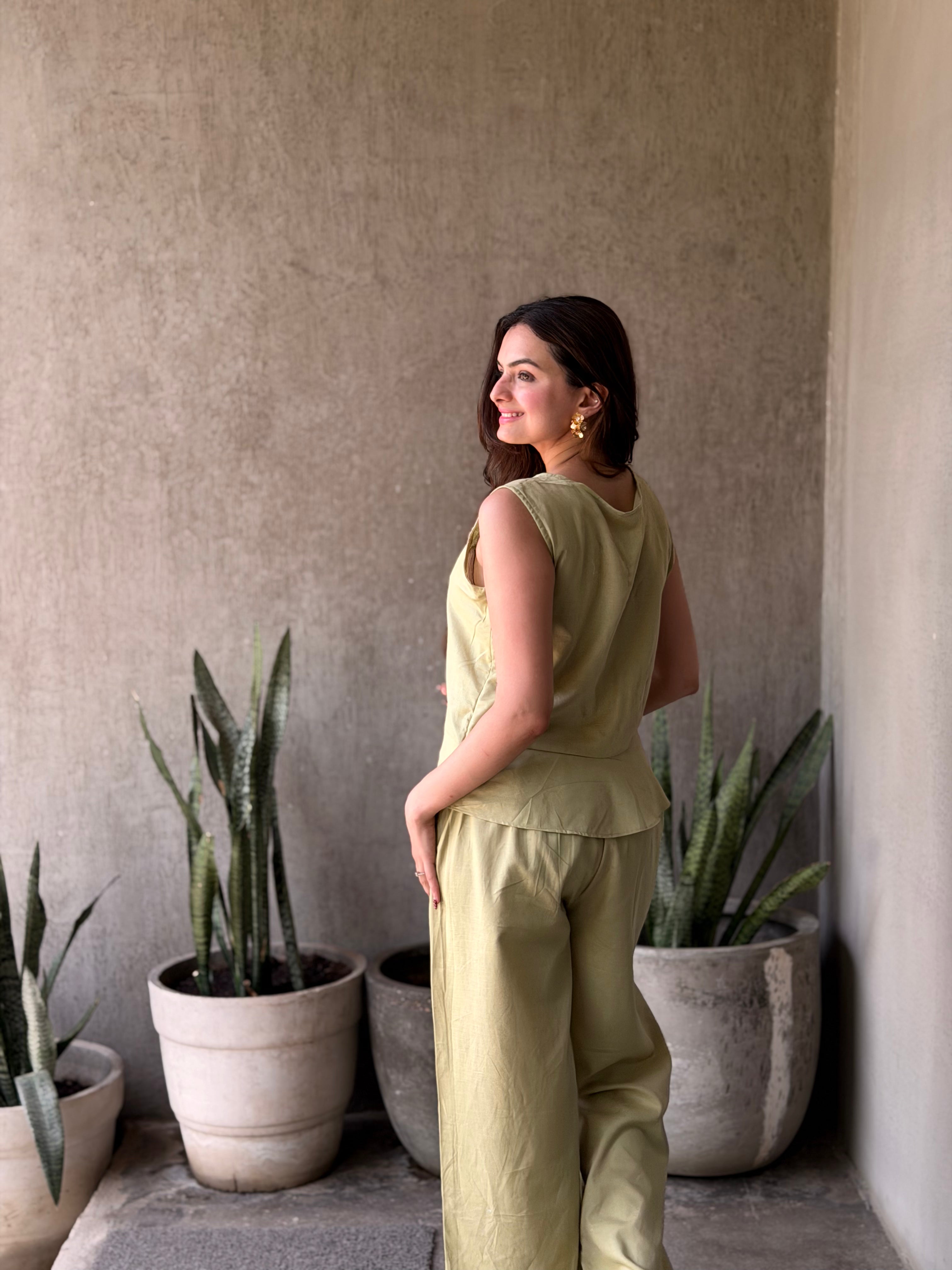 Modern Muse Olive Green Co-ord