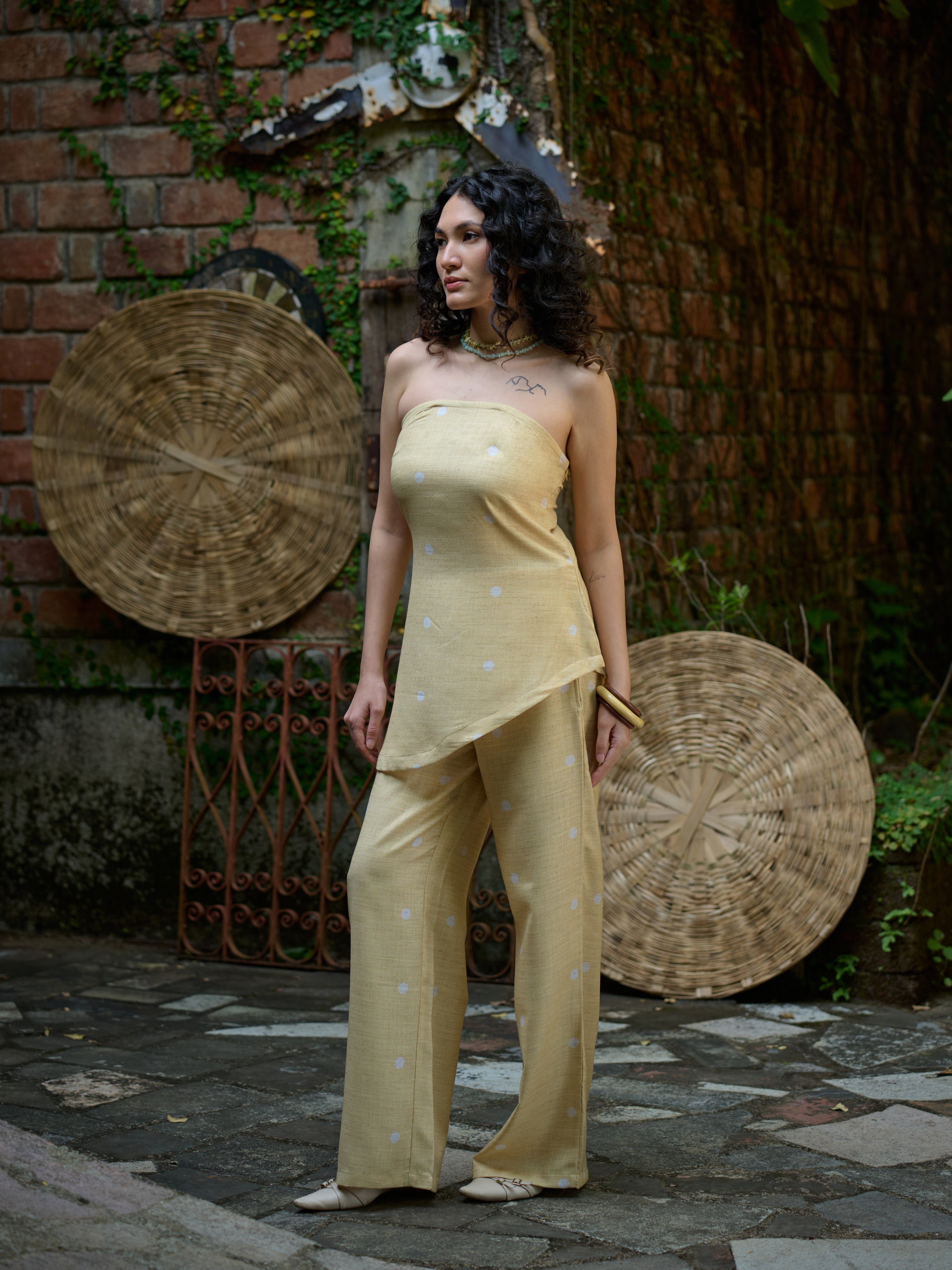 NAZAAKAT YELLOW CO-ORD